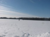 Взрослым за детьми не угнаться, они проваливаются в снег по колено