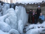 Водопад реки Йодупите (нижний)