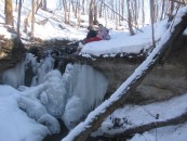 Водопад реки Йодупите (нижний)